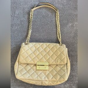 Michael Kors Metallic Quilted Shoulder Bag